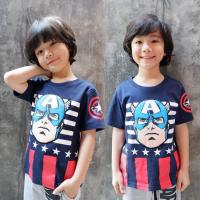 ราคา Marvel Boy Captain America T Shirt เสื้อยืดเด็กมาร์เวลลายกัปตันอเมริกา สินค้าลิขสิทธ์แท้100 characters studio (12947022372)