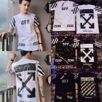 ราคา พร้อมส่ง เสื้อยืด สกรีนหน้าหลัง off WHITE (6895223827)