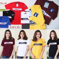 ราคา เสื้อยืดCC OO งานปักงานป้ายcotton100 ชายหญิง SMLXL No 18 (3940884253)