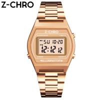 ราคา เก็บเงินปลายทางได้ Z CHRO แท้100 นาฬิกาข้อมือ สายแสตนเลส ระบบดิจิตอล หน้า Casio สไตส์ B640WC รุ่น 71803 (1921561642)