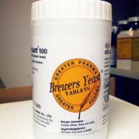 ราคา บริวเวอร์ ยีสต์ Brewers Yeast Brewer s Yeast 500 mg 500 Tab X 1 Bottle (2220466455)