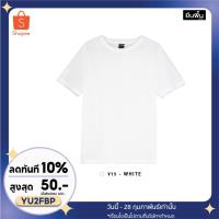 ราคา YuenPuen ยืนพื้นผ้านุ่ม เสื้อยืดเปล่า เสื้อยืดสีพื้น เสื้อยืดคอกลม สีขาว (4568181102)