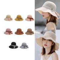 ราคา RC หมวกสาน หมวกกันแดด หมวกวินเทจ หมวกปีกกว้าง มีโบว์ (9723681786)