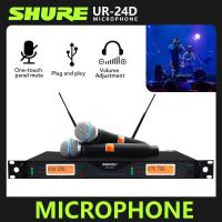 ราคา จัดส่งจากประเทศไทย SHURE UR24Dมืออาชีพไมโครโฟน ายแบบใช้มือถือ Dual Channel สำหรับการแสดงบนเวทีขนาดใหญ่ (12736141249)