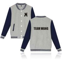 ราคา เสื้อแจ็คเก็ตเสื้อโค้ทเสื้อเบสบอลแขนยาวมีฮู้ดพิมพ์ลาย Got7 Jackson Team Wang สําหรับผู้ชาย (15804230541)