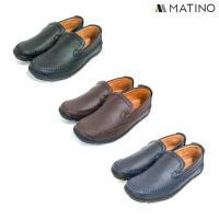 ราคา MATINO COMFORT CASUAL SHOES รองเท้าชาย MNS S3012 BLACK NAVY BROWN (4278870991)