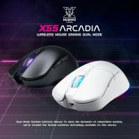 ราคา เมาส์เกมมิ่งไร้สาย NUBWO X55 ARCADIA WIRELESS MOUSE GAMING DUAL MODE มีไฟ RGB ปรับ DPI ได้ ประกัน 2 ปี (3177297577)