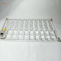 ราคา Mojito 20 Switches Acrylic Board for Lubricate Switch Mechanical Keyboard Switch Tester Base DIY Tool Double Layer Acrylic Lube Modding Station Platform (9680806612)
