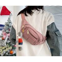 ราคา กระเป๋าคาดอกคาดเอวผู้หญิง 4 ซิป 0512 กระเป๋าคาดเอวแฟชั่น แนวเกาหลี กระเป๋าคาดเอว (11813980991)