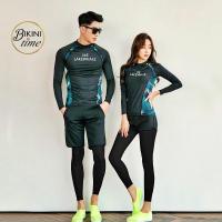 ราคา BikiniTime M 3XL SB144 ชุดว่ายน้ำเซ็ทคู่ชาย หญิง แขนยาวขายาว สีดำ กันแดด ชุดดำน้ำ ชุดว่ายน้ำผู้หญิง ชุดว่ายน้ำผู้ชาย (4162948273)