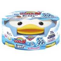 ราคา ส่งปณไทยฟรี กล่องทิชชูเปียกเพนกวิน ใหม่ พร้อมทิชชู 70 แผ่น Goon Baby Wipes Japan (5013269173)
