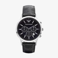 ราคา EMPORIO ARMANI นาฬิกาข้อมือผู้ชาย รุ่น AR2447 Classic Chronograph Black Dial Black (6414026602)