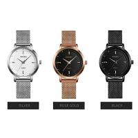 ราคา SKMEI 1528 นาฬิกาข้อมือผู้หญิง สายสแตนเลส เรียบหรู กันน้ำ ของแท้ 100 (9505402809)