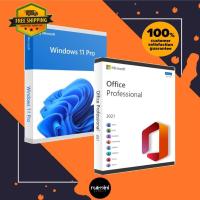 ราคา Microsoft Windows 11 PRO HOME Office 2021 PRO PLUS Key เท่านั้น แท้ 100 (13128535969)