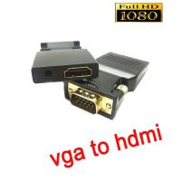 ราคา 1080P VGA to HDMI Video Converter Adapter with Mini USB Power Cable 3 5mm Audio Cable vga2hdmi for HDTV DVD PC (1371880501)