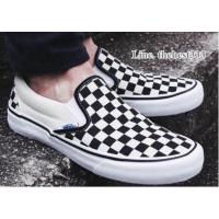 ราคา Vans Slip on Checkerboard ครีม ขาว ดำ ส่งฟรี EMS (6815470086)
