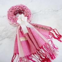 ราคา ศ ศิริ มาลัยผ้าไทย มาลัยผ้าคลุมไหล่ มาลัยผ้าพันคอ ทำจากผ้าคลุมไหล่จากเชียงใหม่ มาลัยผ้าขาวม้า 02 (9382560810)