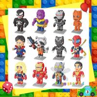 ราคา ตัวต่อ เลโก้ นาโน ซุปเปอร์ฮีโร่ เซ็ท 1 Nanoblock Superhero Size M Set 1 (1949057838)