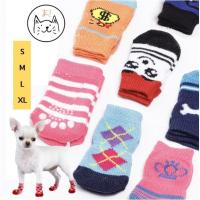 ราคา KUMA ま ถุงเท้าสัตว์เลี้ยง ถุงเท้าสุนัข ถุงเท้าแมว มีปุ่มยางกันลื่น ถุงเท้าหมา กันลื่น กันหนาว กันข่วน S M L XL คละสี (8014046186)