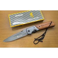 ราคา มีดพับด้ามไม้ BROWNING DA52 Stainless Steel มีดพับขนาดใหญ่ (13636889259)