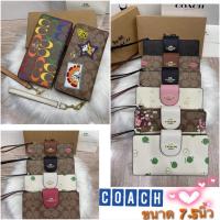 ราคา coachกระเป๋าตังใบยาว หนังเเท้7นิ้วพร้อมถุงผ้า (14516009929)
