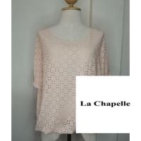ราคา A14 La Chapelle เสื้อคอกลม จั๊มชาย สีพีชอ่อนๆ (2980291132)