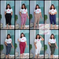 ราคา กางเกง 5 ส่วน ทรงขาเดฟ เรียบหรู ไซส์ใหญ่ (2970463006)