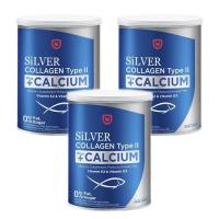 ราคา Amado Silver Collagen Type II Plus Calcium อมาโด้ ซิลเวอร์ 100 กรัม คอลลาเจน แคลเซียม 3 กระป๋อง (8465851783)