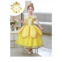 ราคา พร้อมส่ง ชุดเจ้าหญิงเบลล์ Beauty and the beast ชุดเจ้าหญิง ชุดเบลล์ (1908045043)