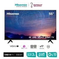 ราคา Pre sale ของเข้า10ต ค 2022 New Model Hisense ทีวี 55 นิ้ว 4K UHD VIDAA U5 Smart TV 2 4G 5G WIFI Build in DVB T2 USB2 0 HDMI AV รุ่น 55E6H Voice control (17763117712)