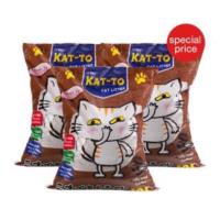 ราคา ส่งฟรี ทรายแมว kat to ขนาด 10 ลิตร เซท 4 10 16 ถุง (376637392)