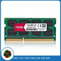 ราคา HRAPOL Laptop RAM DDR3 DDR3L 8GB 4GB 2GB 1066 1333 1600 1866 1066mhz 1333mhz 1600mhz 1866mhz Memory Ram Memoria sdram For Notebook SO DIMM (7991459464)