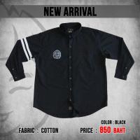 ราคา เสื้อเชิ้ตแขนยาว เสื้อเชิ้ตคนอ้วน เสื้อแขนยาวแนวสตรีท เสื้อบิ๊กไซส์ เสื้อทำงานคนอ้วน อก 48 62 XL 4XL Moodumshop (14050951081)