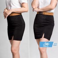 ราคา กระโปรงนักศึกษา กระโปรงทรงเอผ่าหน้า ความยาว 14 16 18 20 นิ้ว (4676939933)