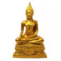 ราคา พระปางสะดุ้งมาร ขนาดฐาน 3 นิ้ว สูง 5 นิ้ว เนื้อไฟเบอร์ พ่นทอง (5149352946)