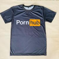 ราคา เสื้อยืดลาย Pornhub สีดำเรียบลายใหม่ (11794763654)