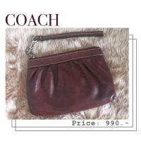 ราคา กระเป๋าคล้องมือ Coach มือสอง ของแท้100 (17061827212)