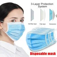 ราคา หน้ากากอนามัย หนา 3 ชั้น Face Mask ผ้าปิดจมูกอนามัย 1 แพ็ค 50ชิ้น ไม่มีแพ็คเก็จ (5471829388)