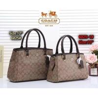ราคา พร้อมส่ง กระเป๋าสะพาย กระเป๋าถือ coach ขนาด 10 12 งานสวย ใส่กระเป๋าสตางค์ใบยาวได้ กระเป๋าสีทอง bag โค้ช (6218365599)