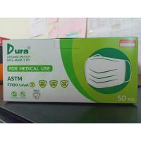 ราคา หน้ากากอนามัย ยี่ห้อ Dura เกรดโรงพยาบาล หนา 3 ชั้น 50 ชิ้นต่อกล่อง แท้ 100 สีเขียว (11422983217)