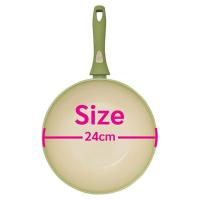 ราคา เบสิโค กระทะอะลูมิเนียมเคลือบเซรามิก รุ่น THE AVOCADO COOKWARE SERISE ขนาด (16021202912)