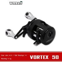 ราคา WEEBASS รอก รุ่น VORTEX เบอร์ 50 51 สีดำ รอกเบททรงกลม รอกตกปลา (1875615693)