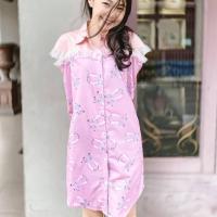 ราคา KAYASIS l KYS028 Sparkling Memory Print Shirt Dress (5469117543)