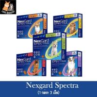 ราคา ของแท้ Nexgard Spectra Dog NG SPECTRA เห็บหมัด พยาธิกล่องบรรจุ 3 เม็ด (21011173567)