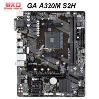 ราคา ซ็อกเก็ตเมนบอร์ด สําหรับ Gigabyte GA A320M S2H Micro ATX AMD A320 DDR4 M 2 USB3 1 STAT3 0 SSD 32G เดสก์ท็อป CPU AM4 A320M S2H T3NK (20926400324)