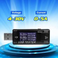 ราคา USB Tester 8 in 1 USB Doctor Meter USB Detector Voltage Current Meter รองรับ QC2 0 3 0 Version 2018 สีดำใส (1208554519)