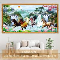 ราคา ชุดปักครอสติชจิตรกรรมเพชรตกแต่งบ้านรูปม้าโมเสคขนาดใหญ่ 5D Diy (10369731437)