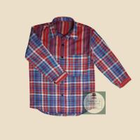 ราคา เสื้อเชิ้ตแขนยาว ผ้าขาวม้าลายเล็ก ผ้าฝ้าย100 (16739224516)
