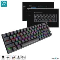 ราคา คีย์บอร์ดเกมมิ่ง Tsunami Outemu MK 68 Max 68Key 60 Hotswappable Macro Software RGB Compact Mechanical Keyboard รับประกันสินค้า 2 ปี (14880785712)
