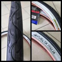 ราคา ยางนอก 26x2 125 ขอบขาว ลายกึ่งเรียบ Vuelta อิตาเลีย ใช้กับล้อ 26 เสือภูเขา สุดคลาสสิค (18730716294)